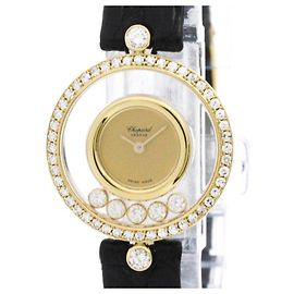 Relógio feminino Chopard Happy Diamond em ouro 18K com quartzo Outro