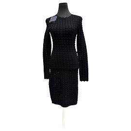 Schwarzes Kleid Louis Vuitton S Schwarz