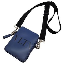 Borsa a Spalla in Pelle Blu Marino Valentino Garavani Blu navy