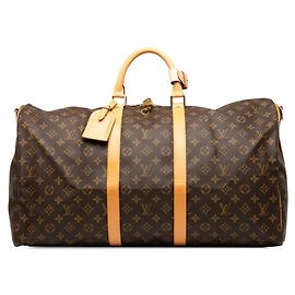 Louis Vuitton Monogram Keepall Bandoulière 55 Marrom