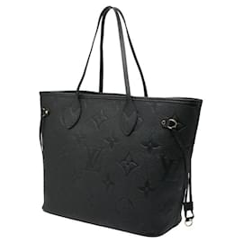 Louis Vuitton-Louis Vuitton Monogram Empreinte Neverfull MM Tote Bag-Black