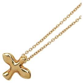 Tiffany & Co-Colar Tiffany Pássaro e Cruz em Ouro Amarelo 18K-Outro