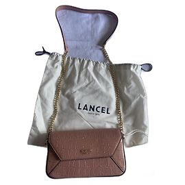 Bolsa Lancel Initials de couro nude Outro