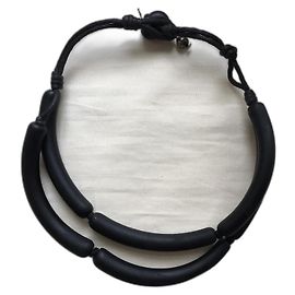 Autre Marque Colar de Vidro de Murano Salviati Preto