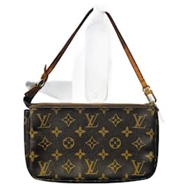 Louis Vuitton-Pochete de acessórios-Marrom