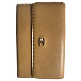 Carteira Chanel Monedero Bege Bege