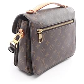 Louis Vuitton-Bolsa de mão Louis Vuitton Metis MM Pochette-Marrom,Monograma