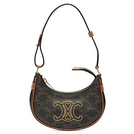Céline Celine Triomphe Mini Handbag in Brown Brown