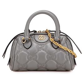Sac Boston Mini GG Matelassé de Gucci Marron