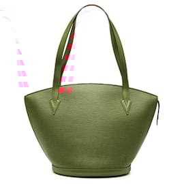 Louis Vuitton-Louis Vuitton Epi Saint-Jacques Shopping Shoulder Bag-Red