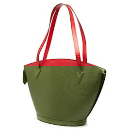 Louis Vuitton-Louis Vuitton Epi Saint-Jacques Shopping Shoulder Bag-Red