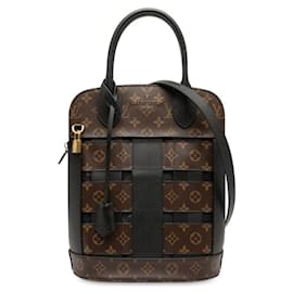 Louis Vuitton-Louis Vuitton Monogram Traceage Tote Bag-Brown,Black
