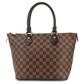Louis Vuitton-Louis Vuitton Damier Saleya PM Tote Bag-Brown,Damier ebene