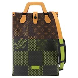Louis Vuitton-Louis Vuitton Damier Giant Monogram 2-Way Mini Tote Shoulder Bag-Damier ebene,Monogram