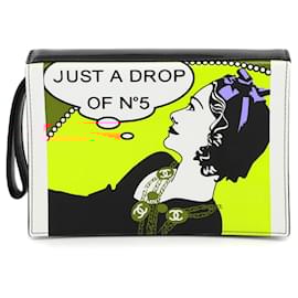 Chanel-Chanel Mademoiselle Apenas uma Gota de Bolsa Clutch No.5-Preto,Multicor