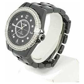 Chanel-Relógio de pulso CHANEL J12 H3109 com bezel de diamante-Outro