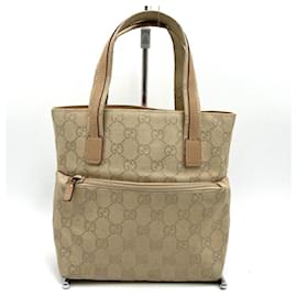 Gucci-Bolsa tote em canvas GG bege da Gucci-Bege