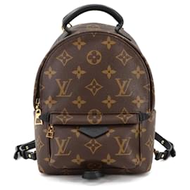 Louis Vuitton-Mochila Mini Palm Springs Monograma Louis Vuitton-Marrom,Monograma