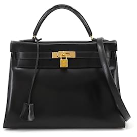 Hermès-Bolsa Hermès Kelly 32-Preto