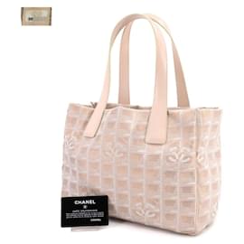 Chanel-CHANEL Nova Bolsa Tote PM da Linha de Viagem-Rosa