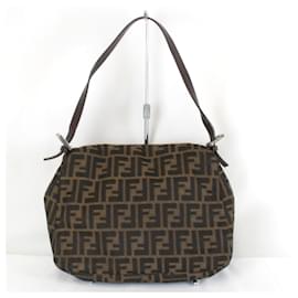Fendi-Bolsa de Ombro Mamma Bucket Zucca da FENDI-Marrom