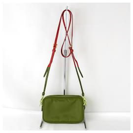 Prada-Bolsa de Ombro Prada Mini 1NF861-Vermelho