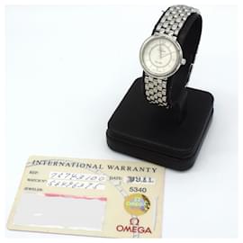 Omega-Relógio Feminino OMEGA De Ville Quartz-Prata