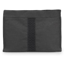 Hermès-Bolsa Clutch MM Herline da Hermès-Marrom