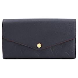 Louis Vuitton-Carteira longa bifold Sarah em Monogram Empreinte Louis Vuitton-Vermelho