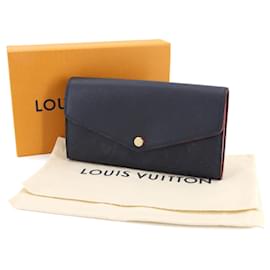 Louis Vuitton-Carteira longa bifold Sarah em Monogram Empreinte Louis Vuitton-Vermelho