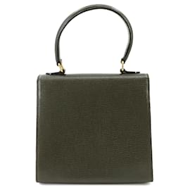 Céline-Bolsa de mão/ombro Celine Gancini 2 em 1-Caqui