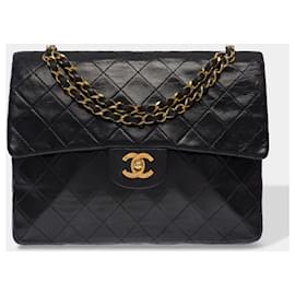 Chanel-Bolsa CHANEL Timeless/Classique em Couro Preto - 103012-Preto