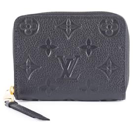 Louis Vuitton-Louis Vuitton Zippy Coin Purse in Black Monogram Empreinte-Black