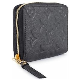 Louis Vuitton-Louis Vuitton Zippy Coin Purse in Black Monogram Empreinte-Black