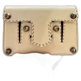 Fendi Handtasche aus Leder in Eggshell Aus weiß