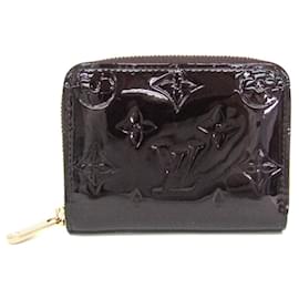 Louis Vuitton-Louis Vuitton Monogram Vernis Zippy Coin Purse-Dark red