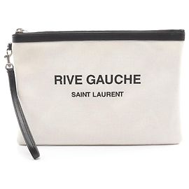 Pochette Yves Saint Laurent RIVE GAUCHE Noir Écru