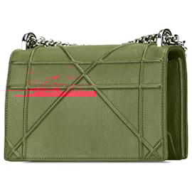 Dior-Dior Red Small Grained Calfskin Diorama Flap-Red