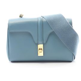 Céline Borsa a Spalla Celine Teen Soft 16 in Blu Blu