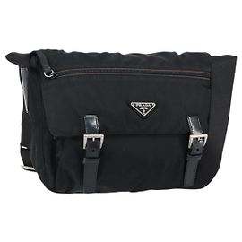 Prada SHOULDER BAG NYLON Black Black