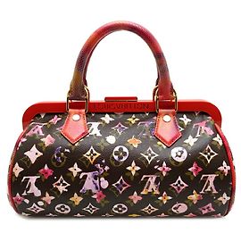 Sac à main Papillon M95730 de Louis Vuitton Marron Rouge Monogramme