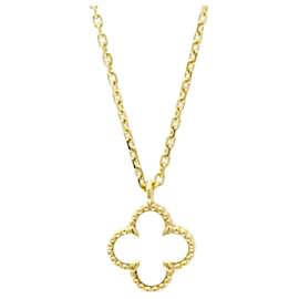 Van Cleef & Arpels Sweet Alhambra Pendant Necklace Golden