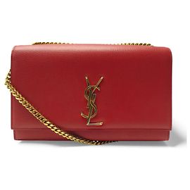 BORSA SAINT LAURENT KATE MEDIUM 364021 IN PELLE ROSSA Rosso