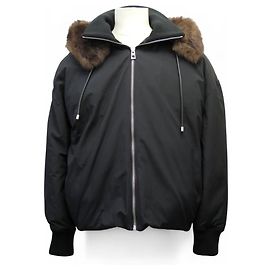 CAPPOTTO LOEWE GIACCA CON CAPPUCCIO PELLE GIACCA TAGLIA 46 NERO CAPPA Nero