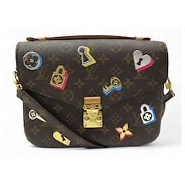 Louis Vuitton-LOUIS VUITTON METIS M44366 MONOGRAM LOVELOCK CANVAS HAND BAG-Brown