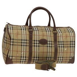 Burberry Nova check boston bag Canvas Beige