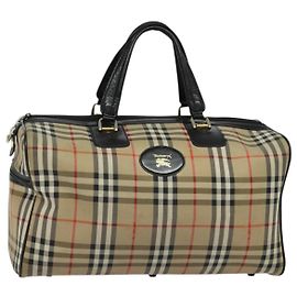 Burberry Nova check boston bag Canvas Beige