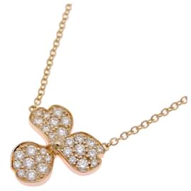 Tiffany & Co-Colar de Diamante Tiffany Paper Flower em Ouro Rosa-Dourado