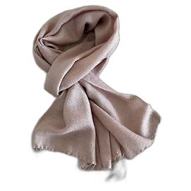 Autre Marque Beige oder puderrosa Schal 100% Kaschmir - Neu Pink Beige