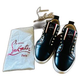 Christian Louboutin Sneakers Black Leather Black